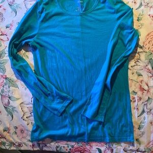 VVam Women’s Vibrant Blue Long Sleeve Shirt Size Medoum